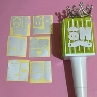 NCT DREAM DOLL LIGHTSTICK DECO STICKER REFLECTIVE INITIAL NAME NCT DREAM NCT NEOBONG DECO NAME STICK