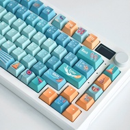 Songkran Festival Keycaps Cherry Profile 136 Keys PBT Dye Sublimation Wooting Aula F75 Mechanical Ke
