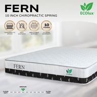 Ecolux Fern Chiropractic Spring Mattress - Queen/King/Single/Super Single (10")