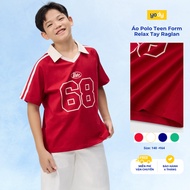 Yody Form Relax Teen Polo Shirt Raglan Sleeve ICPO26S002