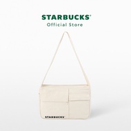 Starbucks Recycled Cream Canvas Crossbody Bag กระเป๋าสตาร์บัคส์ A9001778