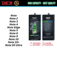 DEJI Battery High Capacity Note2/Note3/Note4/Note5/Note8/Note9/Note10/Note10+/Note20 Ultra Compatibl