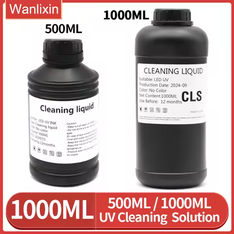 1000ML 500ml UV Ink cleaning solution For Epson TX800 XP600 DX5 DX7 i3200 L805 1390 L1800 Roland Cle