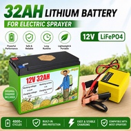Sprayer Lithium Battery 12V 32Ah/20Ah/15Ah Rechargeable Li-Ion Untuk Kebun Sawit Long Lasting
