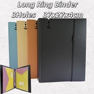 Long 3 Holes Ring Binder Notebook Folder File Paper Organizer Arch File Folder 37x27x4cm