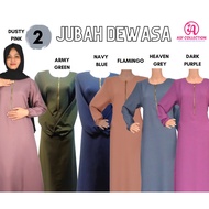 (S-4XL) JUBAH KOSONG/JUBAH MUSLIMAH/NURSING FRIENDLY/JUBAH PLAIN/JUBAH UMRAH/JUBAH HAJI/JUBAH MURAH/JUBAH BASIC SIMPLE