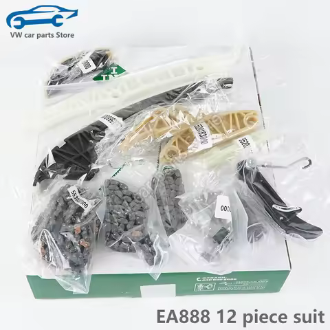 12-Piece Timing Repair Kit Timing Chain For Audi Q3 Q5 A3 A4 A5 A6 A7 EA888 Gen2/3 VW Golf MK6 GTI T