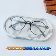 COD Kacamata Wanita Lensa Minus Frame Oval Bahan Plastik Terbaru Ukuran 0.50-4.00 Free Boc Dan Lap Pembersih