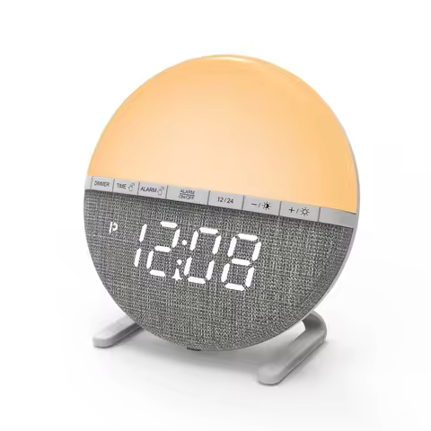 Sunrise Alarm Clock Wake Up Light Clock Night Light Sunrise Sunset Simulation Digital Clock Desk Clo