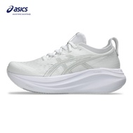 ASICS Women GEL-NIMBUS 27 Running Shoes in White/Glacier Grey