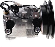 A/C Compressor 447260-5351 Compatible for Kubota Excavator KX080-3 KX121 KX121-3 Denso SV06E 12V