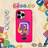 Instagram - Soc-Med Life Collection by Case.Co - TPU Bumper Case Casing IP678 Till IP12PROMAX Phone 