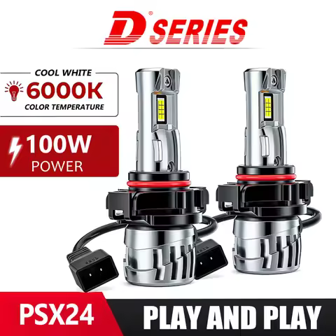 2Pcs PSX24 PSX26 LED Canbus Fog Light Bulbs P13W H16 12V Car Driving Running Lamp for Audi VW BMW Mi