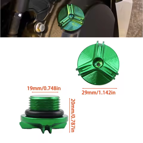 Motorcycle M20*1.5 Engine Oil Cap Bolts Fuel Filler Cap For Kawasaki Ninja NINJA400 Z400 Pit Dirt Bi