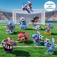 1 ชิ้น Disney Stitch Goal! On The Field Series Blind Box Figures, Official Licensed, Sports Style 3D
