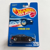HOT WHEEL COLLECTOR #226  BLACK FERRARI 348