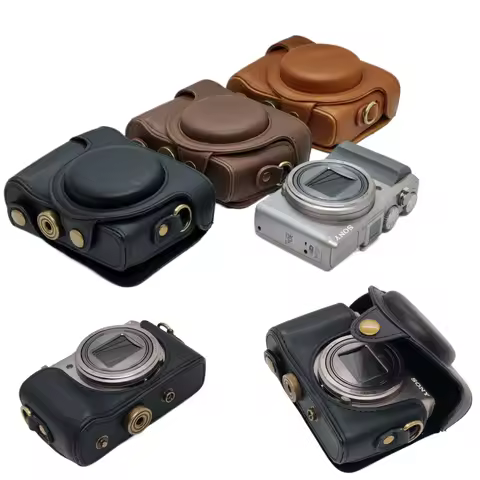 PU Leather Camera case bag for Sony Cyber-shot DSC-HX50 HX50V HX60 HX30