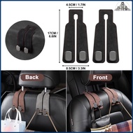 2 hooks Car Metal Hook Hanger Car Seat Back Double Hook Seat Back Hook Suede Hook For Car