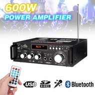 600W Bluetooth EQ Audio Amplifier Karaoke Home Theater FM Radio