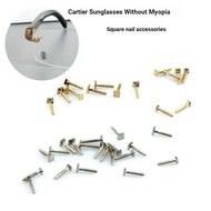 Glasses Accessories Screws Square Nails Suitable for Cartier Frameless Myopia Glasses Sunglasses Sun