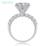 1-3CT Real Moissanite Ring D Color Sparkling Diamond Engagement Ring for Women 925 Sterling Silver J