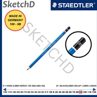 Staedtler Mars Lumograph Pencil 9B biru