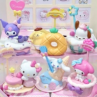 Simple Life 711 Same Style Sanrio Dessert Series Note Holder Doll Big-Eared Dog Kuromi Pacha Hello K