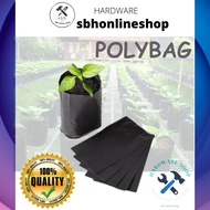 Black UV Poly Bag Polybag Nursery Bag Plantation Plastic Bag Polibag Hitam Tanaman Kegunaan Kebun (M
