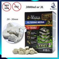SL Aqua Pumice Rock Bio Filter Media 3L | bio filter media aquarium bio media bakteria bacteria hous