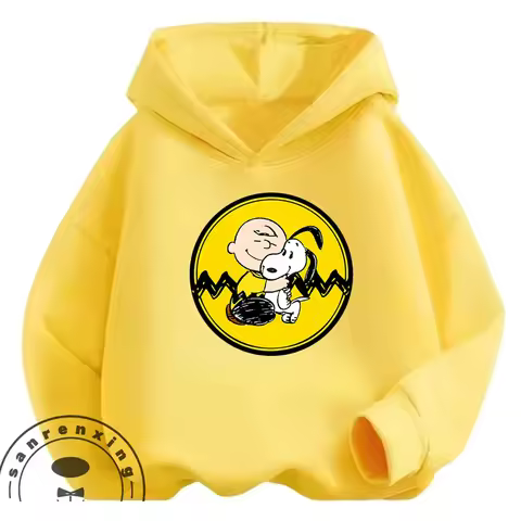 Street Fashion Kids Hoodie Cute Cartoon Graphic Autumn Winter Casual Sweatshirt Snoopy 3 14 Years