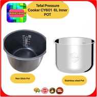 Tefal Non-Stick Pot / Stainless Steel Inner Pot CY601 Pressure Cooker