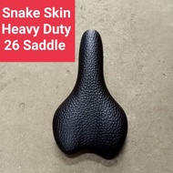 Snake Skin 26 Inch BMX MTB Bicycle Heavy Duty Saddle Pelana Basikal Kulit Ular 26 BMX MTB