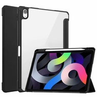 for 2020 iPad Air 4 Shockproof Case A2316 A2324 A2325 A2072 Transparent Cover with Apple Pencil Slot