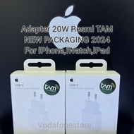 iphone 16 16 Pro Max Adaptor Type C 20 Watt Fast Charging Original TAM IBOX New Pack 2024
