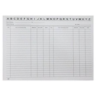 100-sheet Folio Stock Card Large Stock Card/ (1 pack)