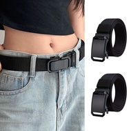New Canvas Belt Without Holes Automatic Buckle Simple Unisex Lightweight and Durable Belt