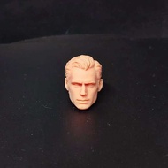 1/12 Scale Super Boy Henry Cavill Head Sculpt Unpainted Fit 6" ML SHF MAFEX Mezco Figure