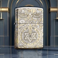 【ZIPPO官方旗艦店】環繞雕刻守護天使(反銀)防風打火機 Z-130