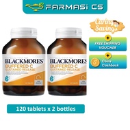 Blackmores Buffered C 120 tablets x 2 bottles (TWIN) EXP:06/2026 [ Vitamin c 500mg Farmasi CS ]