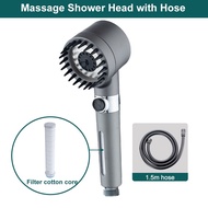4 In 1 massage Booster Shower, 4 In 1 Shower Head With 3 High Pressure Modes