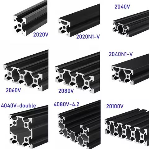 1PCS 2020 2020N1 2040 2040N1 2060 2080 4040 4080 20100 V Slot Aluminum Profile EU Standard DIY Frame