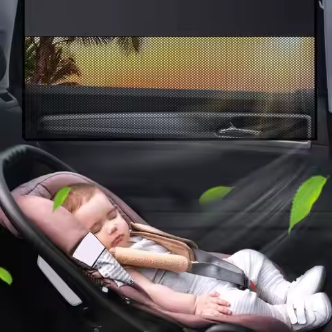 Car Sunshade Magnetic Suction 1 2 4Pcs Heat Insulation Window Cover UV Blocker Easy Install for Road