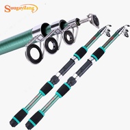 Sougayilang Telescopic Fishing Rod Glass Fiber Eva Handle 6 Sections (1.8M)