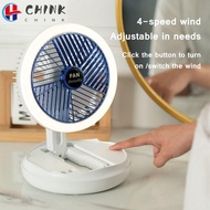 CHINK Table Fan USB Charging Foldable Adjustable Air Cooler Fan