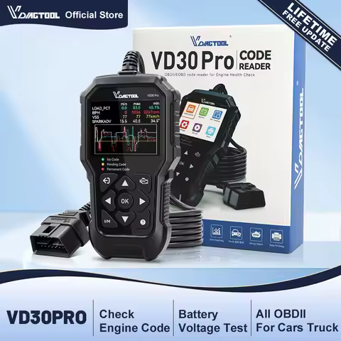 VDIAGTOOL VD30PRO OBD2 Scanner Car Engine Fault Code Reader OBDII Diagnostic Check Engine Light Live