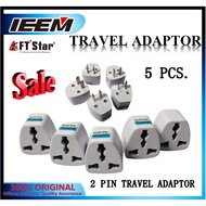 5pcs. 250V 10A Universal EU UK AU To US USA AC Travel Power Plug Charger Adapter Conversion Adaptor