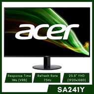 จอ Acer Monitor  LED 23.8” SA241YAbi 75Hz (VA, VGA, HDMI)