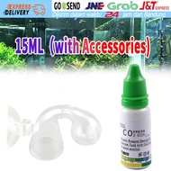 15ml Co2 Indicator Solution Set Glass Drop Checker Monitor Co2 Monitor Aquarium