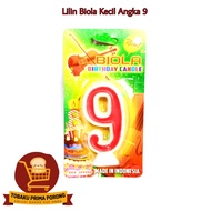 LILIN SMALL VIOLIN CANDLE NUMBER 9 - BIRTHDAY CANDLE