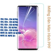 Premium Self-Healing PPF Transparent Flexible Screen Protector For Samsung Note 20 Ultra, 10 Plus, S24 S23 S22 S21 S20,